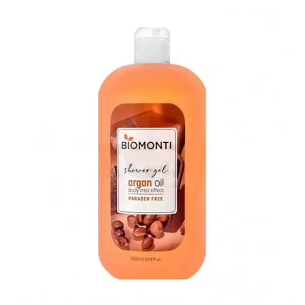 شامپو بدن بیومونتی Biomonti مدل Argan oil حجم 1000 میل