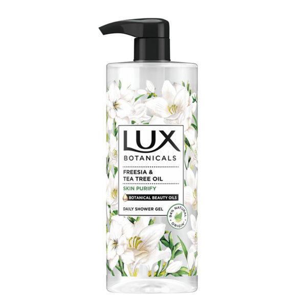 شامپو بدن لوکس Lux گل فریزیا و روغن درخت چای اصل هلند حجم 750 میل