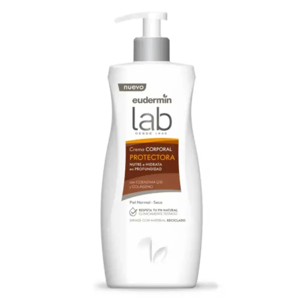 کرم مرطوب کننده دست و بدن اودرمین لب Eudermin Lab مدل Coenzima Q10 و کلاژن 400 میل
