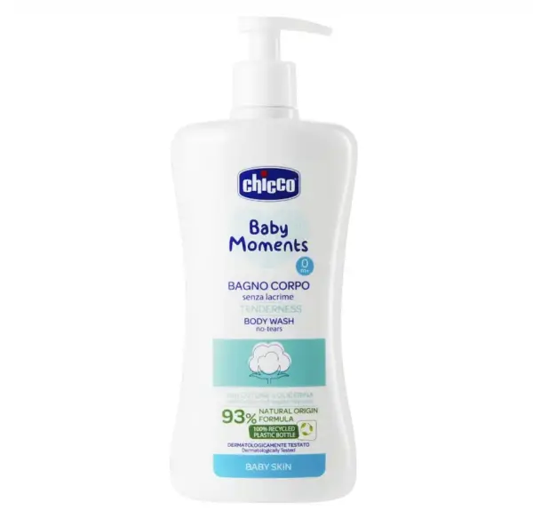 شامپو بدن بچه چیکو Chicco مدل Bango Corpo Senza Lacrime Tenderness حجم 500 میل